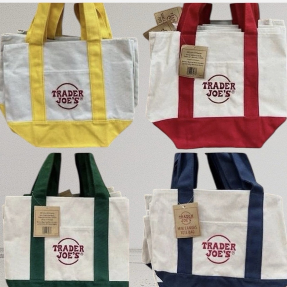 Set of 4 Limited Edition! Trader Joe’s Colorful C… - image 4